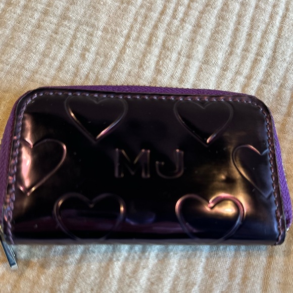 Marc by Marc Jacobs Purple MIRROR HEART Coin Case - Picture 4 of 4